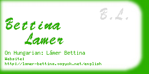 bettina lamer business card