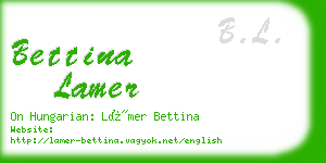 bettina lamer business card